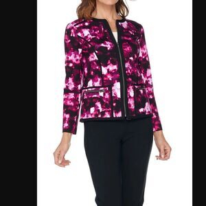 NWOT Kelly by Clinton Kelly size Small Ponte Jacket Pink | Size S